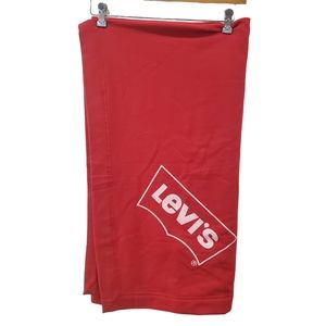Levi's Sport-Tec New Red Fleece Throw Blanket NWT